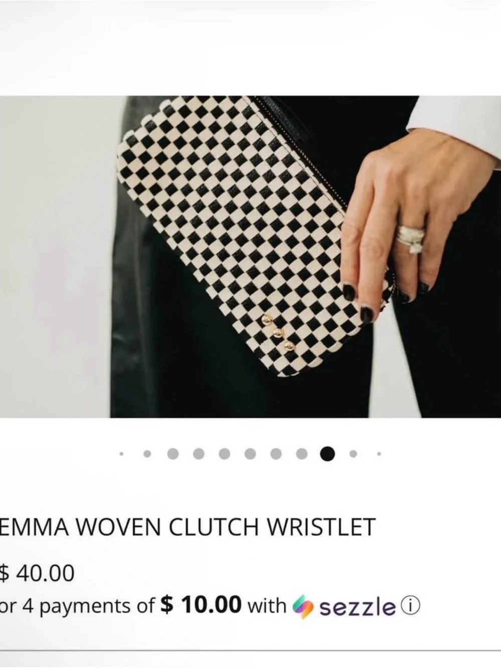 NWT Pretty Simple ‘Emma Woven Clutch’ Wristlet
